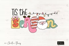 Tis The Season PNG | Christmas Sublimation Product Image 1