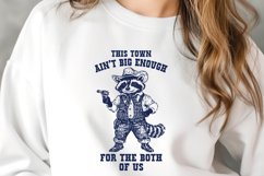 This Town Ain’t Big Enough SVG PNG | Cowboy Raccoon Western Product Image 2