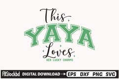 This Yaya Loves Her Lucky Charms SVG Cuts File Product Image 1