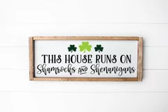 St. Patricks Day Quote Decor SVG - St. Patty's Font Door Mat Product Image 2