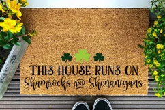 St. Patricks Day Quote Decor SVG - St. Patty's Font Door Mat Product Image 3