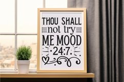 Thou Shall Not Try Me SVG, Sarcastic SVG Design Product Image 3