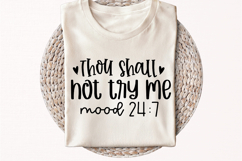 Thou Shall Not Try Me SVG, Funny Quote SVG Product Image 2