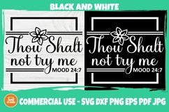 Thou Shalt Not Try Me SVG Cut File|Funny Svg|SVG|PNG|DXF|EPS Product Image 1