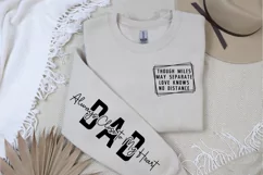 Always Close To My Heart Sleeve SVG, Father's Day SVG Design Product Image 3