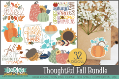 Thoughtful Fall Clipart Bundle Product Image 1