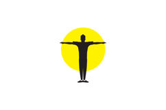 silhouette young man training gymnastics logo design, vector Product Image 1