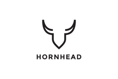 minimalist horn modern logo design, vector graphic Product Image 1