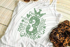 I'm three Cutting file SVG DXF Product Image 2