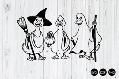 Duck Duck Boo SVG, Ghost Duck SVG, Funny Halloween SVG Product Image 1