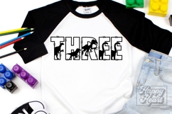 3rd Birthday Boy Dinosaur SVG - Three Dinosaur Shirt PNG Product Image 4