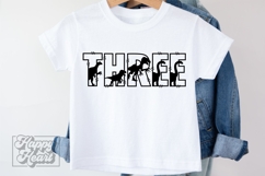 3rd Birthday Boy Dinosaur SVG - Three Dinosaur Shirt PNG Product Image 2