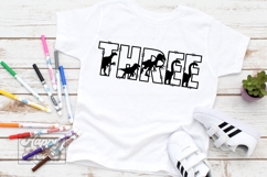 3rd Birthday Boy Dinosaur SVG - Three Dinosaur Shirt PNG Product Image 5
