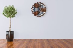 Three for Tea 3D laser cut wall art Product Image 3