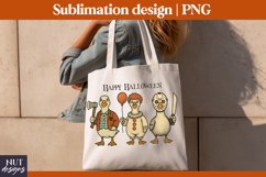 Goose Halloween sublimation Silly Goose Horror Funny T-shirt Product Image 3