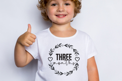 Three months SVG,Baby Month Round SVG Product Image 1