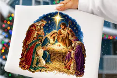 Christmas Nativity PNG | Baby Jesus & Three Wise Men Png Product Image 4
