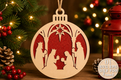 Three Wise Men Ornament SVG Laser Cut Product Image 1