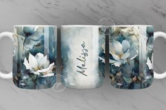Watercolor Mug, Add Your Name Mug Wrap, 11 &amp; 15 Oz Mug Product Image 1