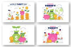 10 World Thrift Day Illustration Product Image 2