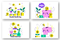 10 World Thrift Day Illustration Product Image 2