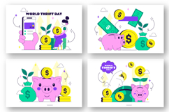 10 World Thrift Day Illustration Product Image 3