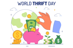 10 World Thrift Day Illustration Product Image 4