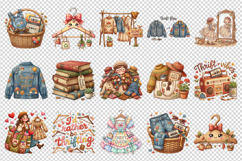 Thrifting clipart printable sublimation bundle png Product Image 2