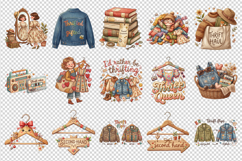 Thrifting clipart printable sublimation bundle png Product Image 3