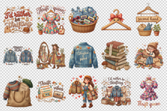 Thrifting clipart printable sublimation bundle png Product Image 4