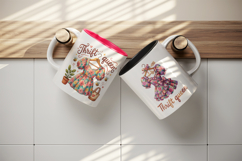 Thrifting mug wrap printable sublimation design Product Image 3