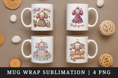 Thrifting mug wrap printable sublimation design Product Image 1