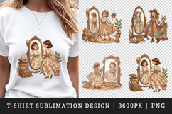 Thrifting t-shirt printable sublimation design png Product Image 1