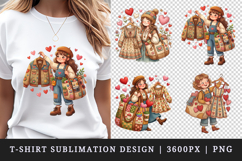 Thrifting t-shirt printable sublimation design png Product Image 1
