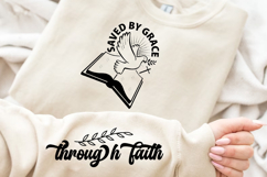 Saved By Grace Through Faith Sleeve SVG, Christian Faith SVG Product Image 2