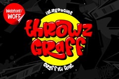 Throwz Graff | Amazing Graffiti Webfont with Alternates Product Image 1