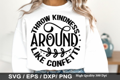 Kindness SVG Design - Throw Kindness Around Like Confetti Product Image 3