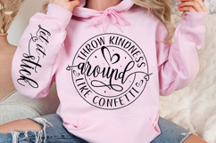 Throw kindness around like confetti Sleeve Svg Design Product Image 3