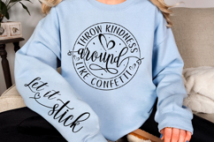 Throw kindness around like confetti Sleeve Svg Design Product Image 2