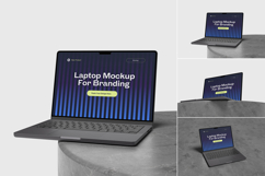 Realistic Laptop Mockup Product Image 1