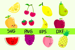 Cute Fruits Illustration bundles | 12 Fruits Product Image 1
