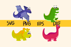 Cute Dinosaurs Illustration bundles | 4 Dinosaurs Product Image 1