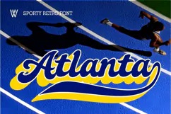 Atlanta - Bold Vintage Sports Font Product Image 1