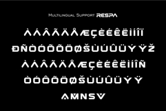 Respa bold futuristic logo font Product Image 8