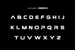 Respa bold futuristic logo font Product Image 9