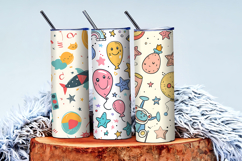 Playful Kids Seamless Pattern | Cute Cartoon Children DP Product Image 3