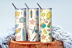 Playful Kids Seamless Pattern | Cute Cartoon Children DP Product Image 3