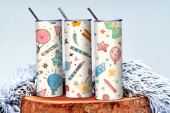 Seamless Playful Kids Pattern | Fun Childlike Digital Paper Product Image 3