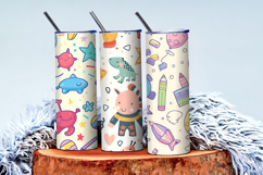 Playful Kids Cartoon Seamless Pattern | Fun Digital paper Product Image 3