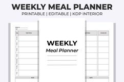 Weekly Meal Planner KDP Interior Product Image 1